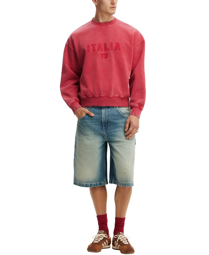 Cotton On Men's Oversized Graphic Sweatshirt