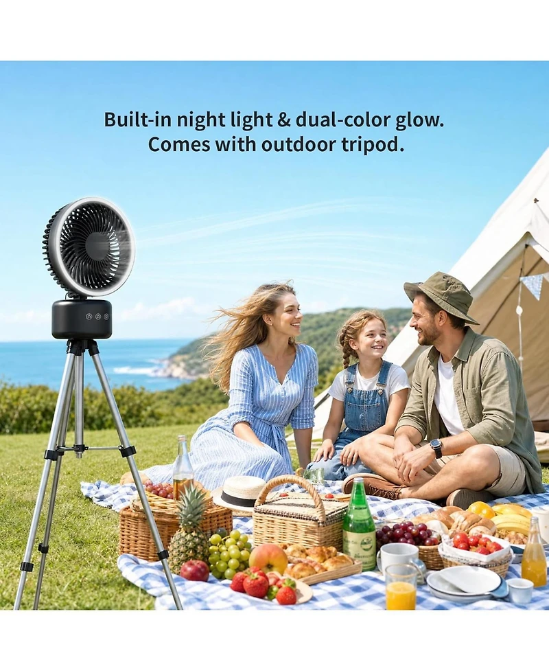 Cowsar 12-Inch Quiet Desk Fan with Remote and 10-Hour Timer