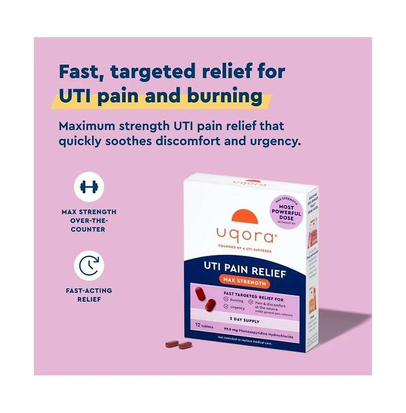 Uqora Uti Pain Relief Max Strength