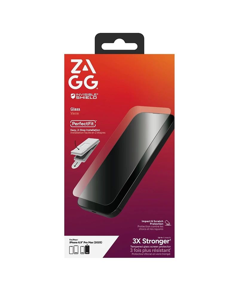 Zagg Glass Screen Protector for Apple iPhone 17 Pro Max