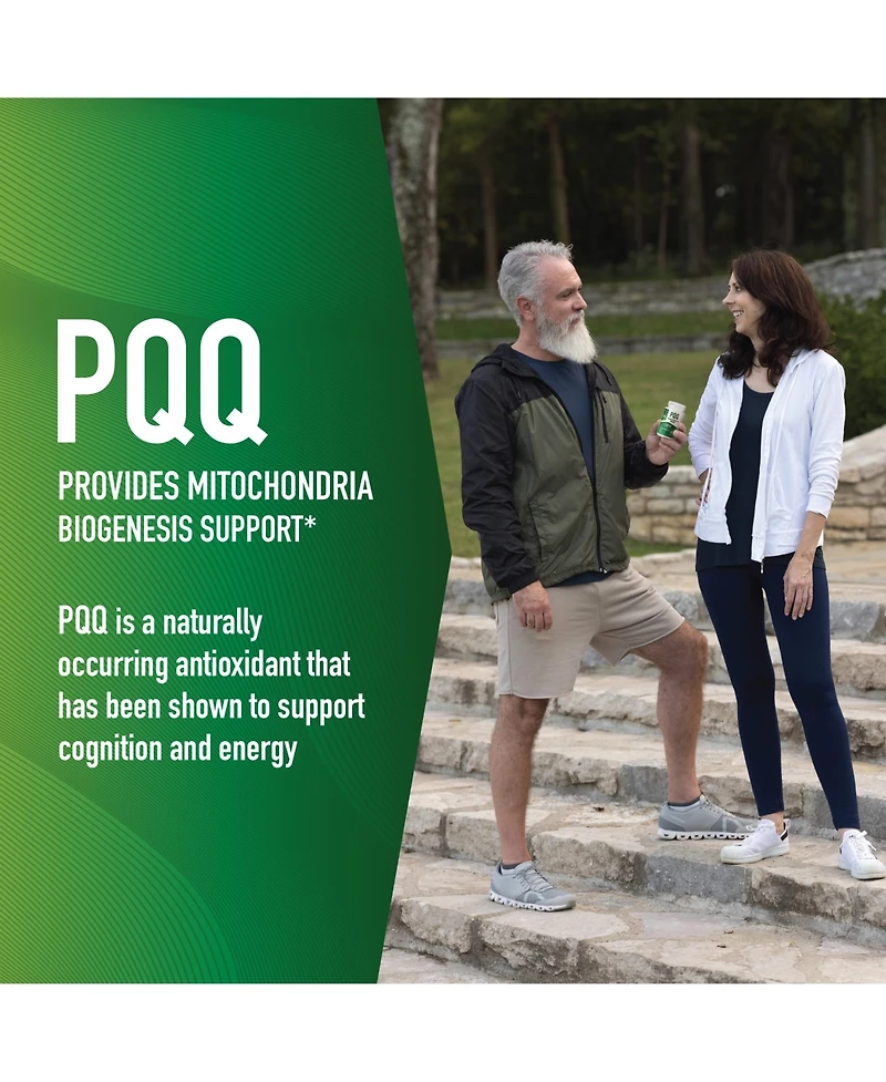 SMNutrition Pqq Supplement 20mg | Mitochondrial Biogenesis & Energy Optimizer With CoQ10 & Vitamin B12 | Supports Brain Health & Mitochondria Producti