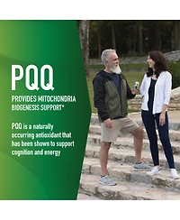 SMNutrition Pqq Supplement 20mg | Mitochondrial Biogenesis & Energy Optimizer With CoQ10 & Vitamin B12 | Supports Brain Health & Mitochondria Producti