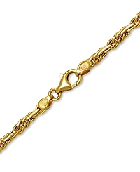 Italian Gold 17" Byzantine Necklace in 14k Gold