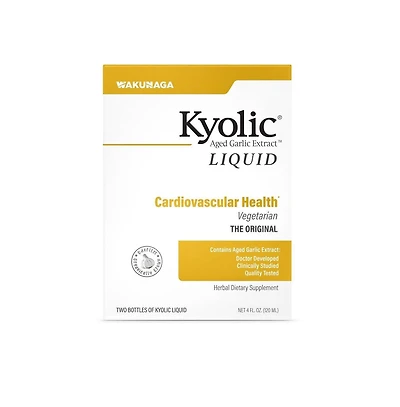 Kyolic Aged Garlic Extract Cardiovascular Health, Liquid two 2 Ounce bottles (120 ml)
