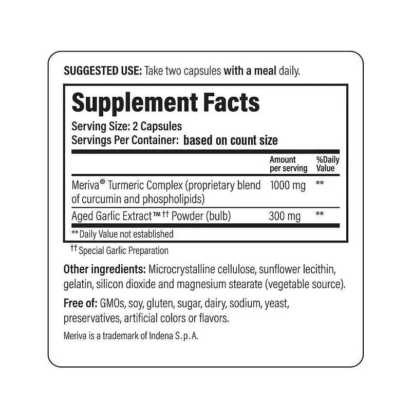 Kyolic Aged Garlic Extract Formula 111, Healthy Inflammation Response, Curcumin