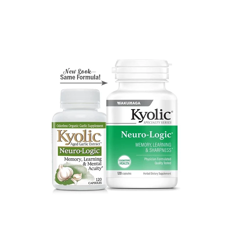 Kyolic Specialty Series Neuro-Logic, For Memory, Learning and Sharpness, 120 Capsules