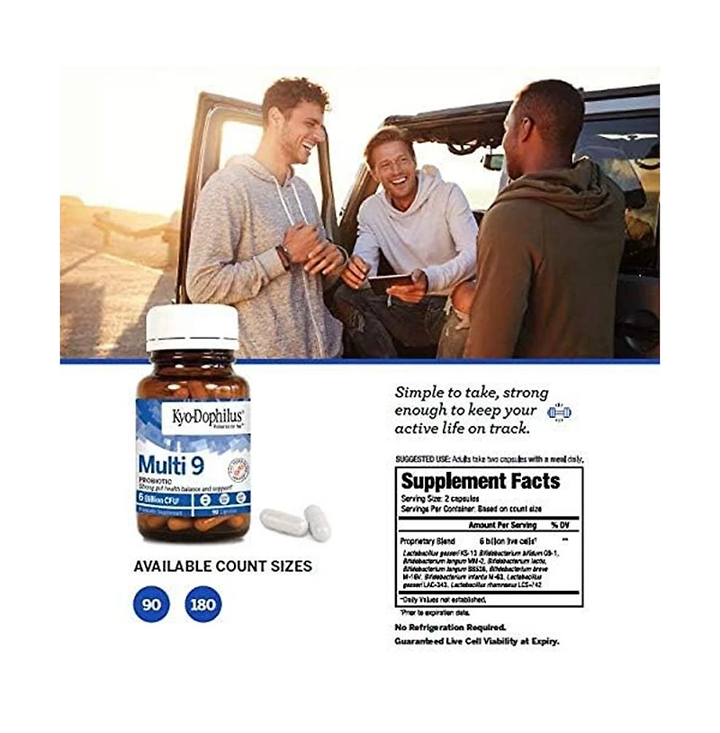 Kyo-Dophilus Multi 9 Probiotic, Strong gut health balance and support