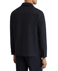 Reiss Men's Sidney Stripe Zip-Through Overshirt