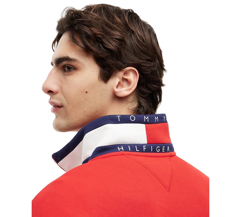 Tommy Hilfiger Men's Sailing Quarter-Zip Fleece Jacket