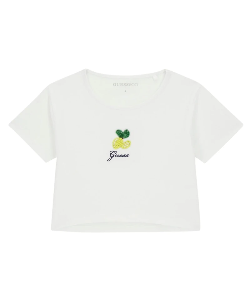 Guess Girls' 7-16 Embroidered Short-Sleeve T-Shirt