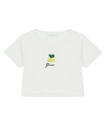 Guess Girls' 7-16 Embroidered Short-Sleeve T-Shirt