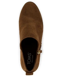 Toms Women's Goldie Zipper Wedge Booties
