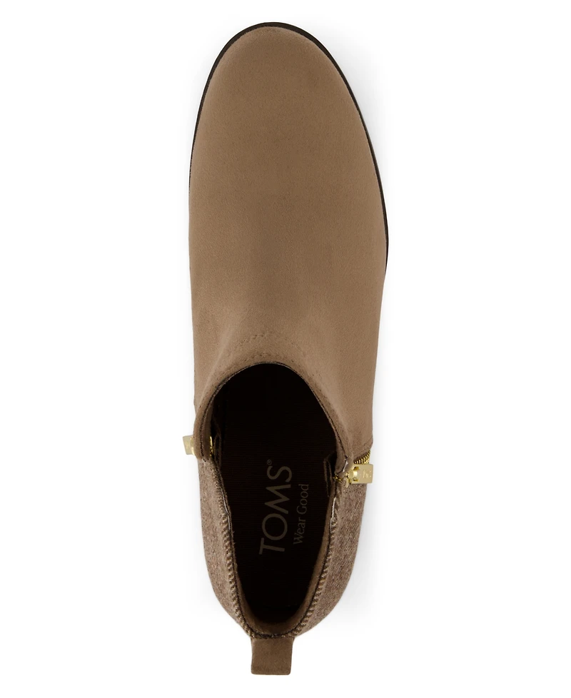 Toms Women's Dahlia Zipper Ankle Booties