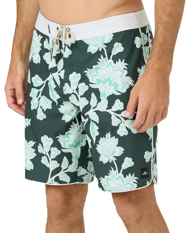 O'Neill Men's Hyperfreak Mysto Scallop Regular-Fit Board Shorts