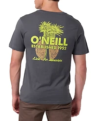 O'Neill Men's Livin' For Adventure Palm Tree Graphic T-Shirt