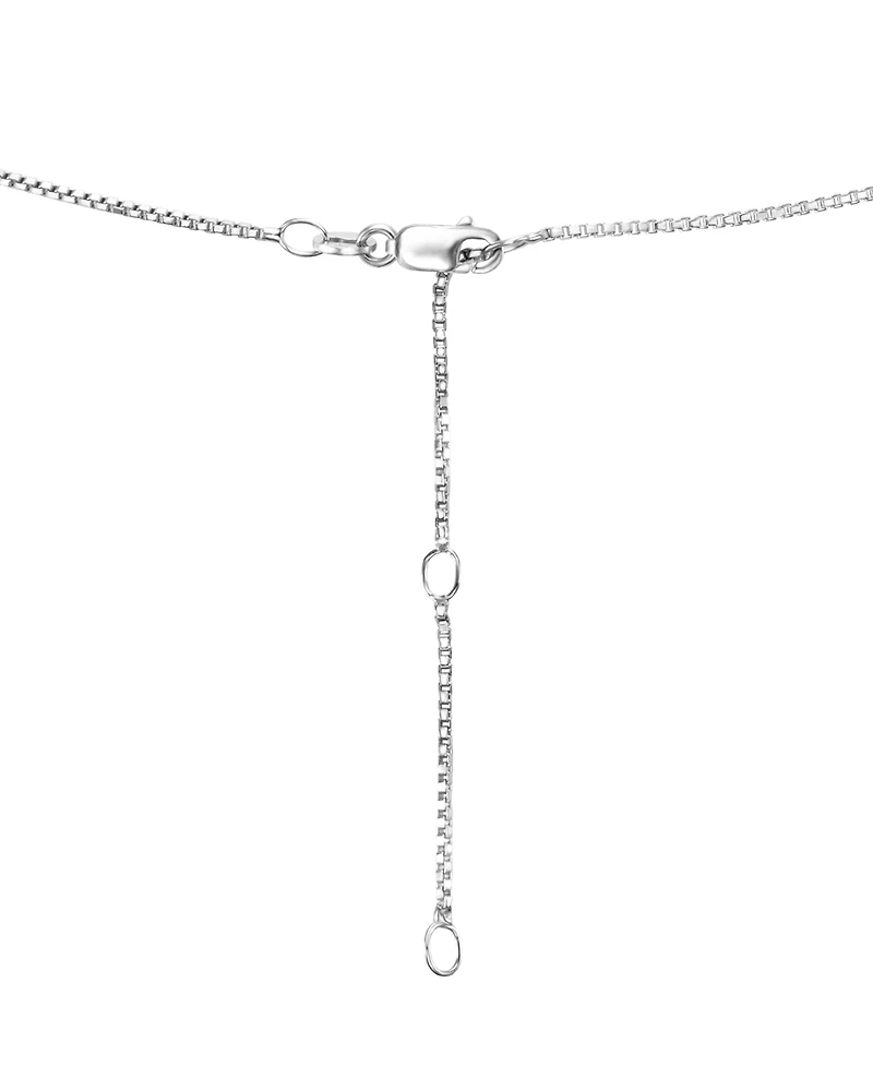 Macy's Cultured Tahitian Pearl & Diamond (0.027 ct. t.w.) Pendant Necklace