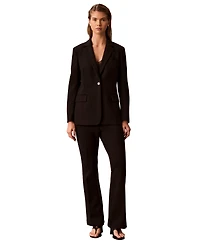 Calvin Klein Women's One-Button Notch Collar Jacket