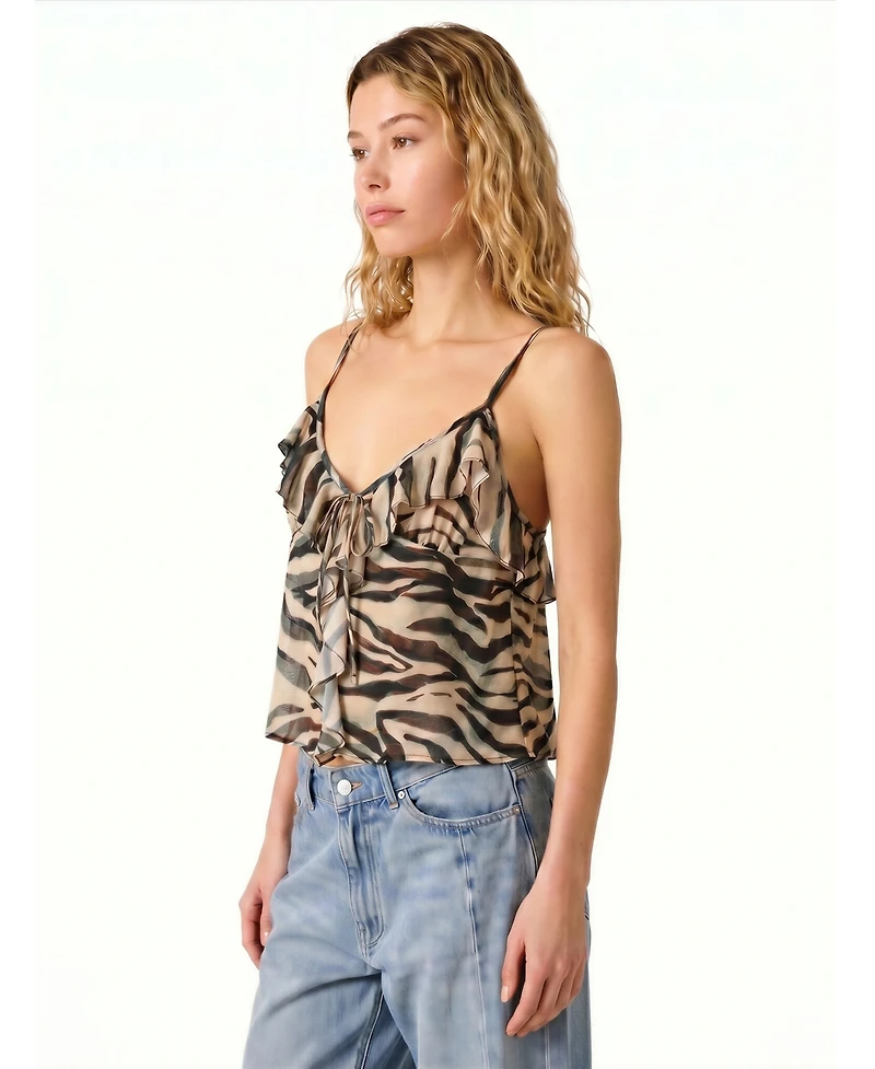 Steve Madden Women's Roue Zebra Fade Sleeveless Top