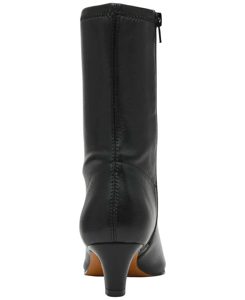 Steve Madden Women's Kimmens Kitten Heel Sock Booties