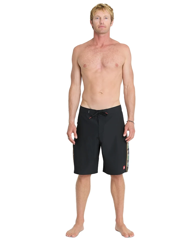 Quiksilver Men's 4-Way Stretch Contrast Side Panel Swim Shorts