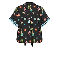 City Chic Women's Print Shirt