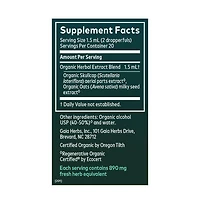 Gaia Herbs Milky Oats and Skullcap Regenerative Certified Tinctures 1 fl oz