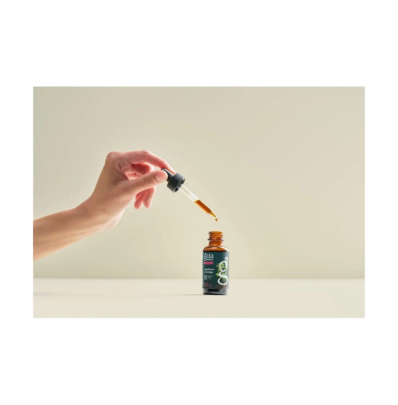 Gaia Herbs Hawthorn and Ginkgo Regenerative Certified Tinctures 1 fl oz