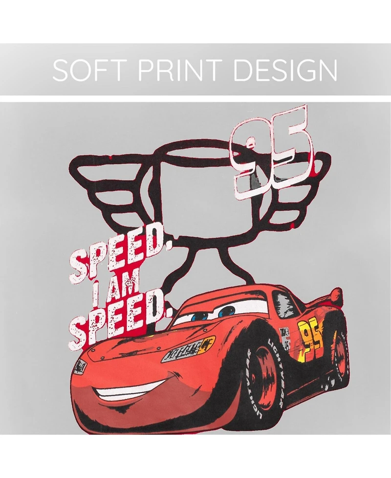 Cars Mickey Mouse 2T-4T Lightning McQueen Toddler Boys' 2-Piece T-Shirt and Shorts Set