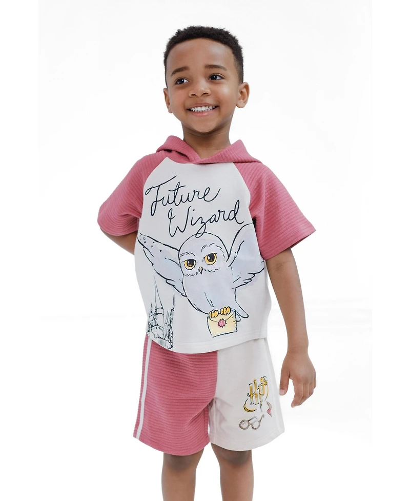 Harry Potter Toddler Boy's (2T-4T) 2-Piece Hooded Tee and Shorts