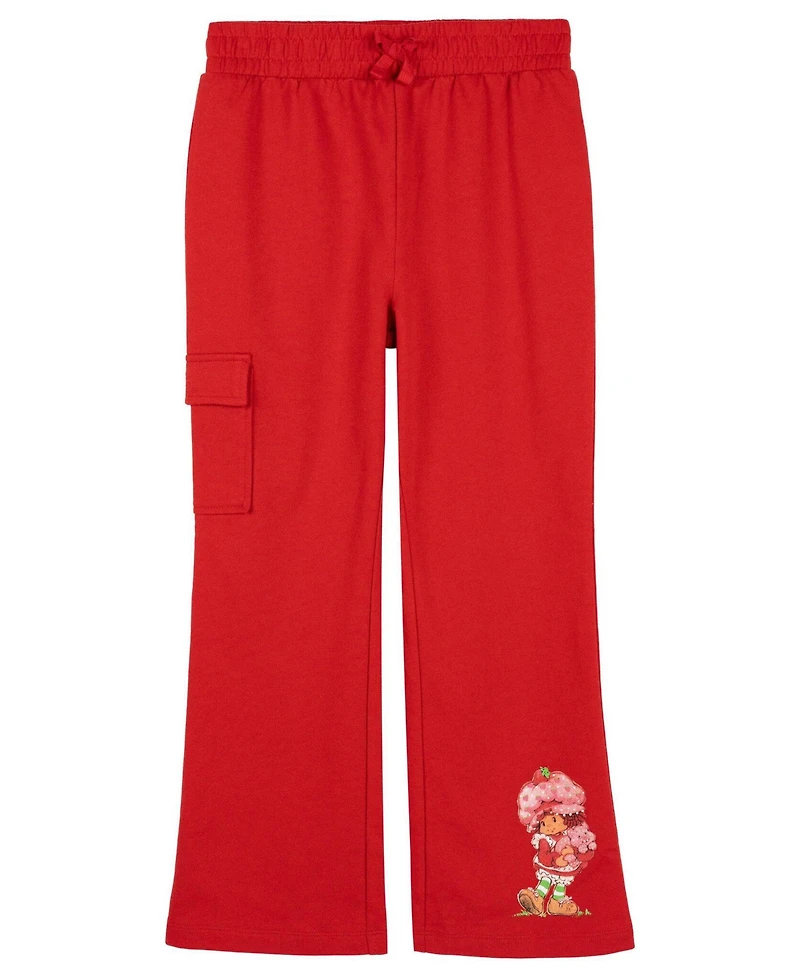 Strawberry Shortcake Girls' 5-12 2-Piece Short Sleeve T-Shirt and Flare Pants Set