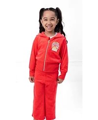 Strawberry Shortcake Girl's (5-12) Velour Hoodie and Pants Set