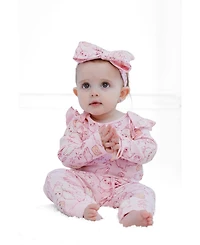Harry Potter Baby Girls Hedwig ( new born to 24 M ) Bodysuit and Pants Set with Headband