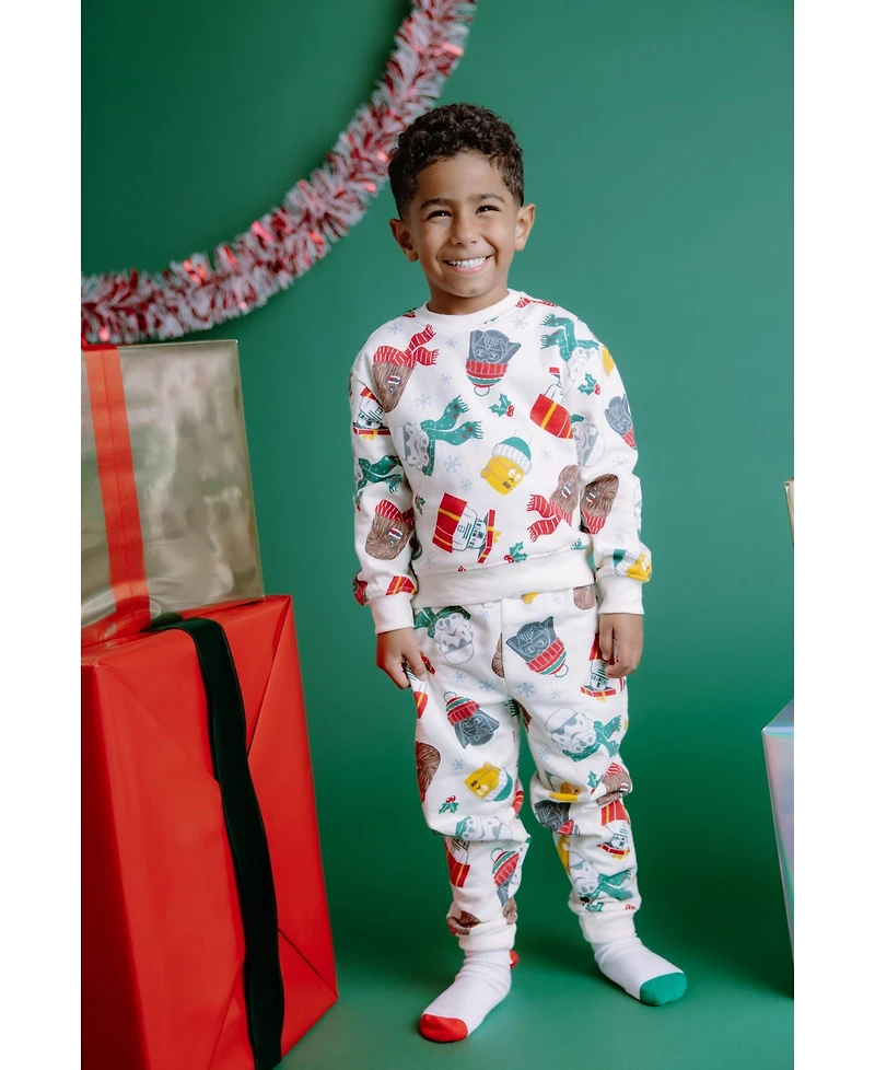 Star Wars Boy's (5-16) Holiday Fleece Sweatshirt and Joggers Set