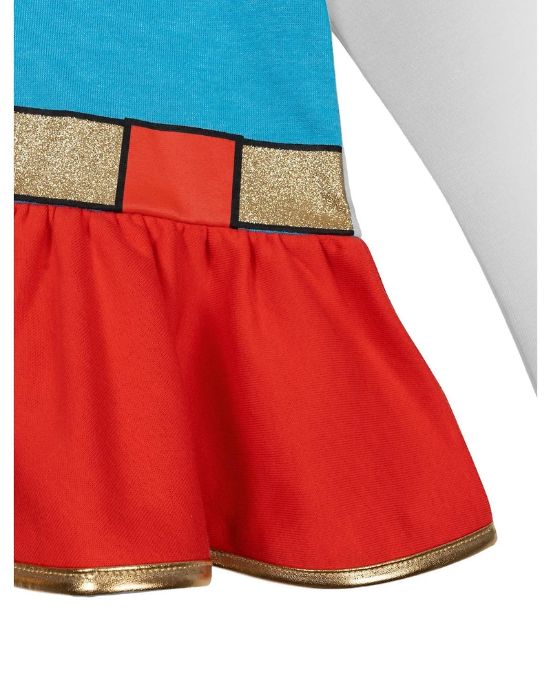 Justice League Toddler Girls Wonder Woman Zip Up Costume Hoodie to