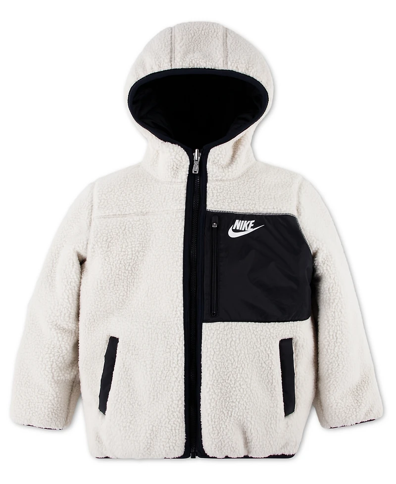 Nike Little Boys Reversible Faux-Sherpa Jacket