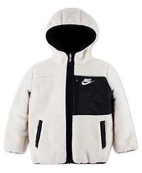 Nike Little Boys Reversible Faux-Sherpa Jacket