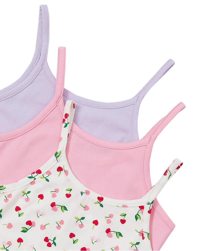 Lands' End Girls Cami Tops 3 Pack