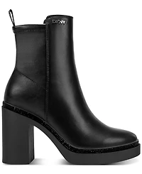 Dkny Women's Telsi Platform Block Heel Booties
