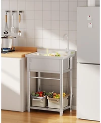 Aecojoy Stainless Steel Utility Sink