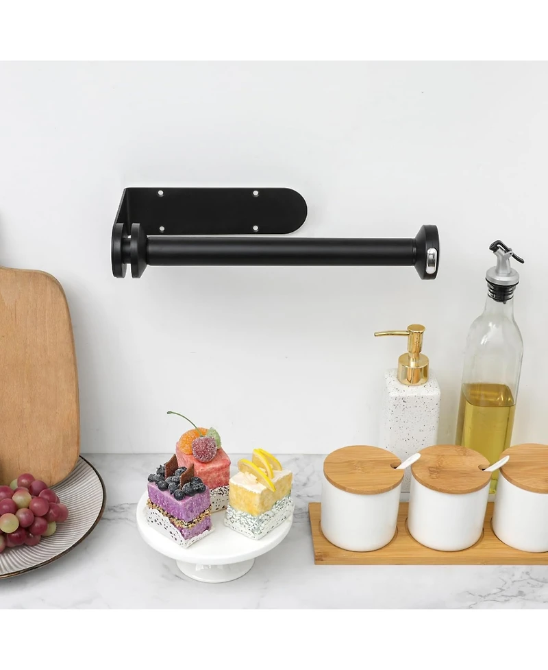 Yigii One-Handed Tear Paper Towel Holder with Quick Release Knob, Wall-Mounted, Durable