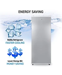 6.0 Cu.Ft. Upright Freezer - White Cabinet, Vcm Door