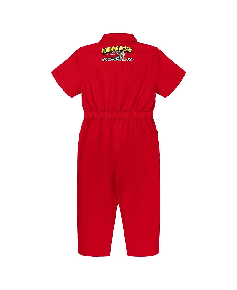 Cars Lightning McQueen Boys'( 5 to 8 ) Racing Cosplay One Piece Coverall