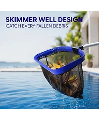 Xdovet Pool Cleaning Kit Leaf Skimmer Brush Pole Set