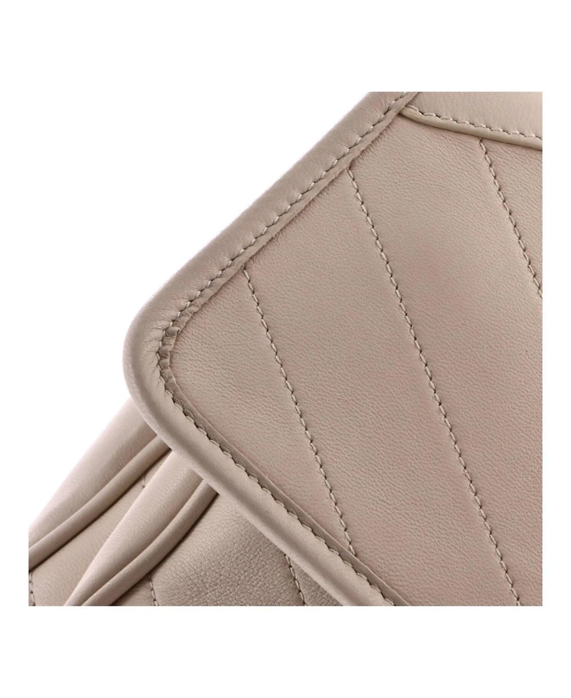 Pre-Owned Saint Laurent Baby Niki Chain Flap Bag Matelasse Chevron Leather