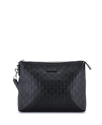 Pre-Owned Gucci Signature Soft Wristlet Guccissima Leather