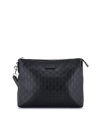 Pre-Owned Gucci Signature Soft Wristlet Guccissima Leather