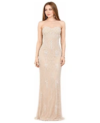 Lara Women's Strapless Beaded Wedding Gown