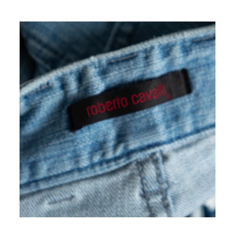 Pre-Owned Roberto Cavalli Men's Denim Cargo Jeans