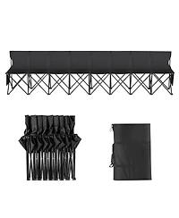 Vevor Folding Chair Sports Seat Sideline Team Bench with Sidebag and Carry Bag