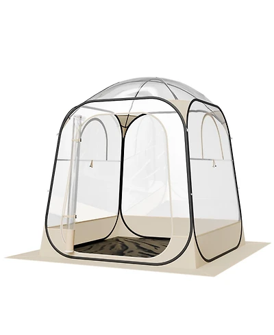 Vevor Pop up Sports Tent 63x63 in Outdoor Clear Bubble Tent Weather Proof Pod